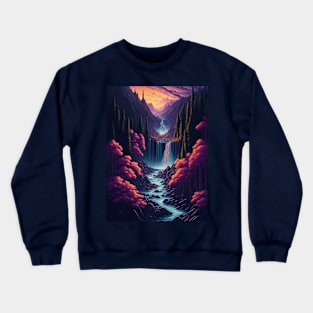 water fall t-shirt Crewneck Sweatshirt